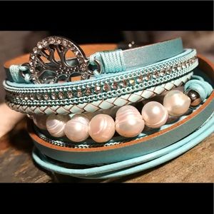 Valentine special!! Leather handcrafted bracelets